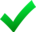 green checkmark