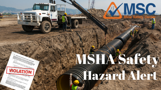 MSHA Safety Hazard Alert - Lifting Pipes
