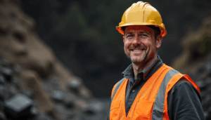 mining inspector smiling after MSHA Part 46 Citations refresher